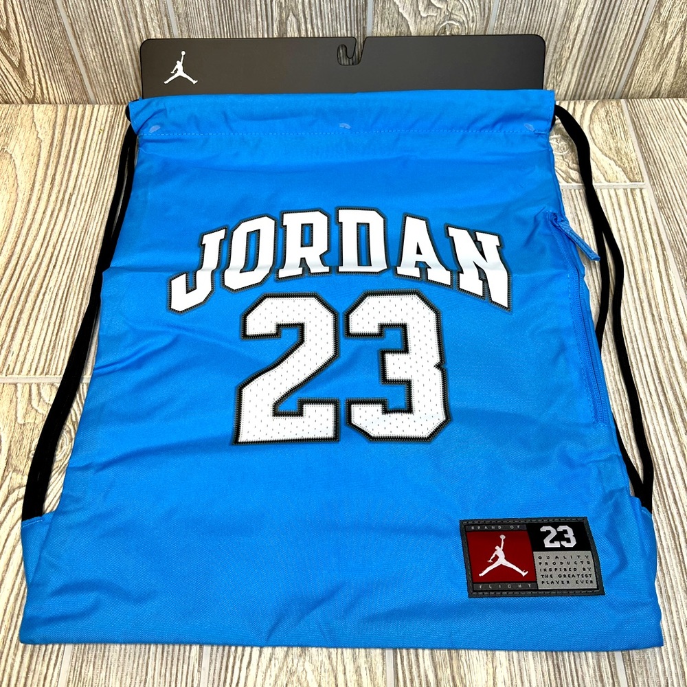 Nike Air Jordan 23 Jersey Gym Sackpack Jumpman UNC Blue Bag Flight 9A0757-B9F